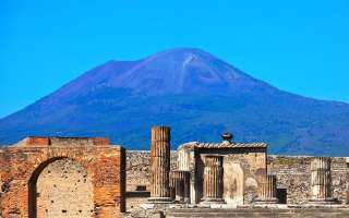 Mt. Vesuvius from Pompeii 